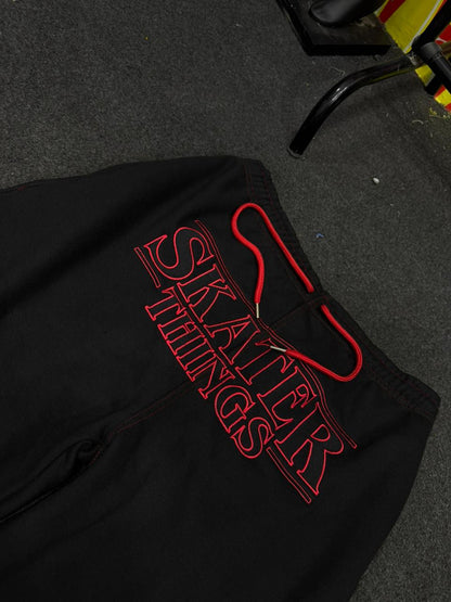 SATIN HOODIE EMBROIDERED SET — PREORDER