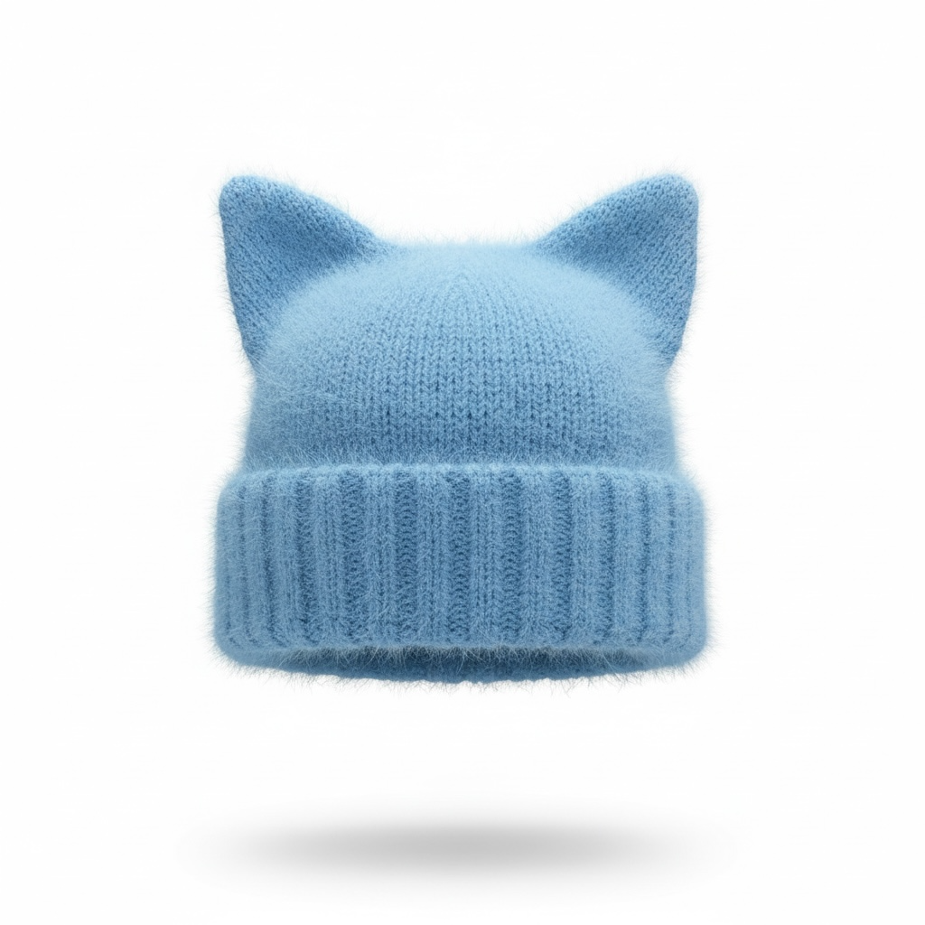 Cat Ear Beanies — Embroidered Skater Things OG